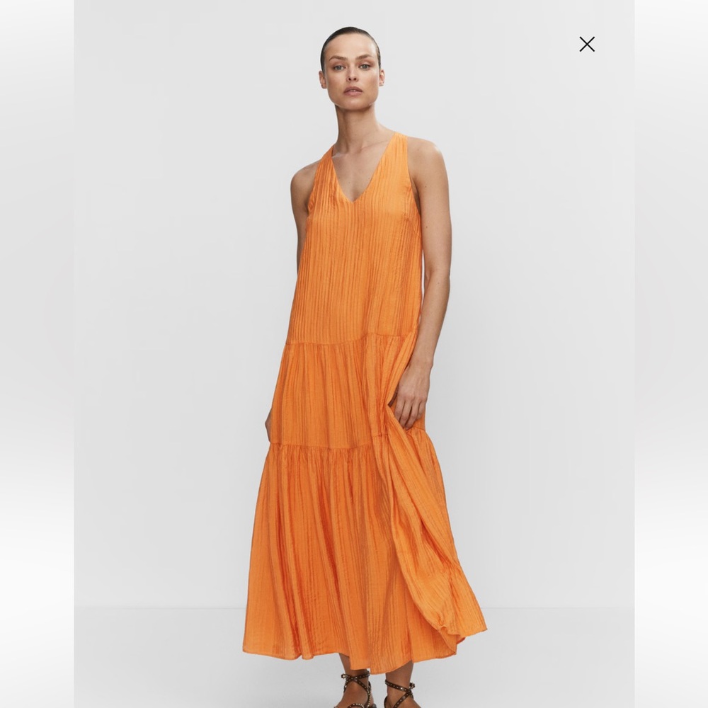 SALE!! Mango Textured Flowy Dress NWT